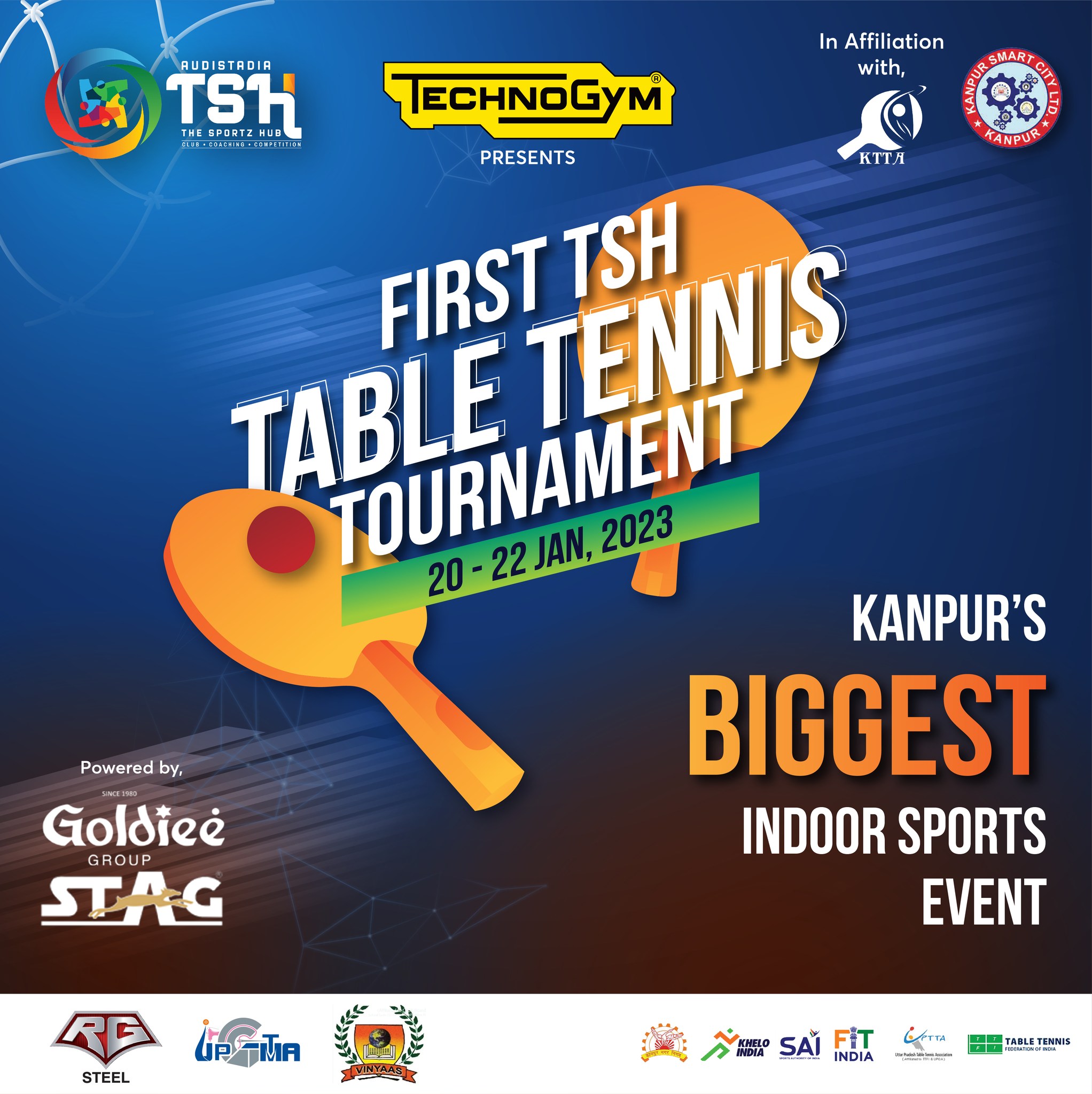 1st The Sportz Hub Table Tennis Tournament 2023